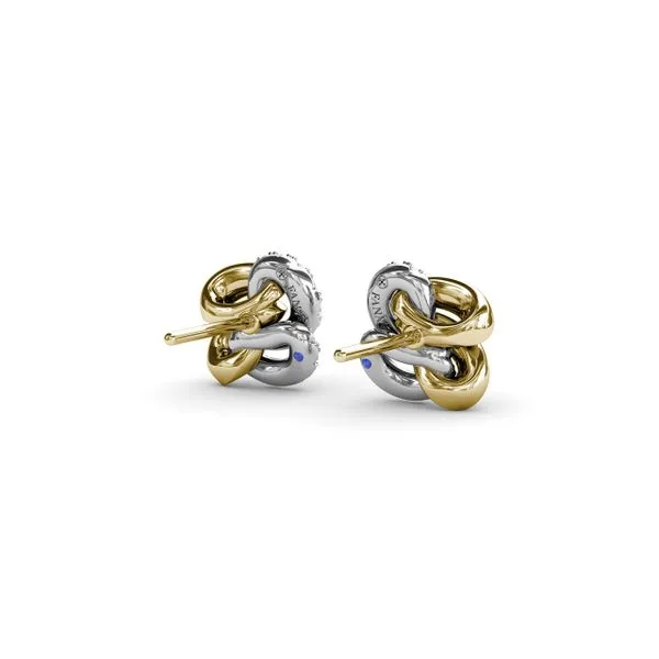 Spyre Intertwined Stud Earrings Image 3 The Diamond Center Claremont, CA
