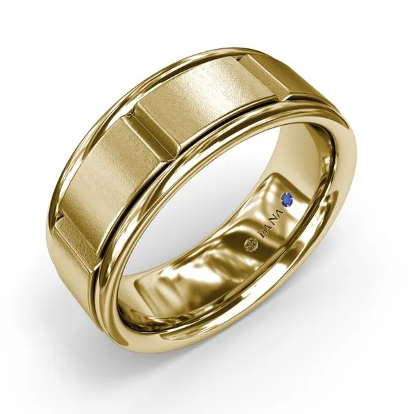 Sandblast Finish Men's Band Image 2 Steve Lennon & Co Jewelers  New Hartford, NY