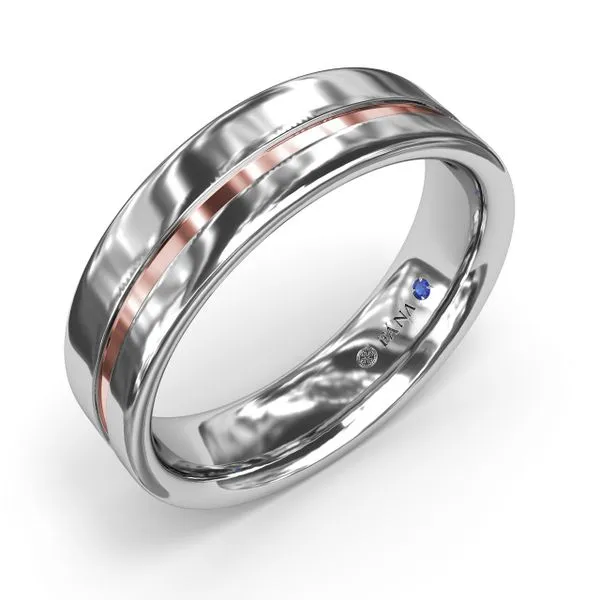 High Polish Men's Band Image 2 Steve Lennon & Co Jewelers  New Hartford, NY