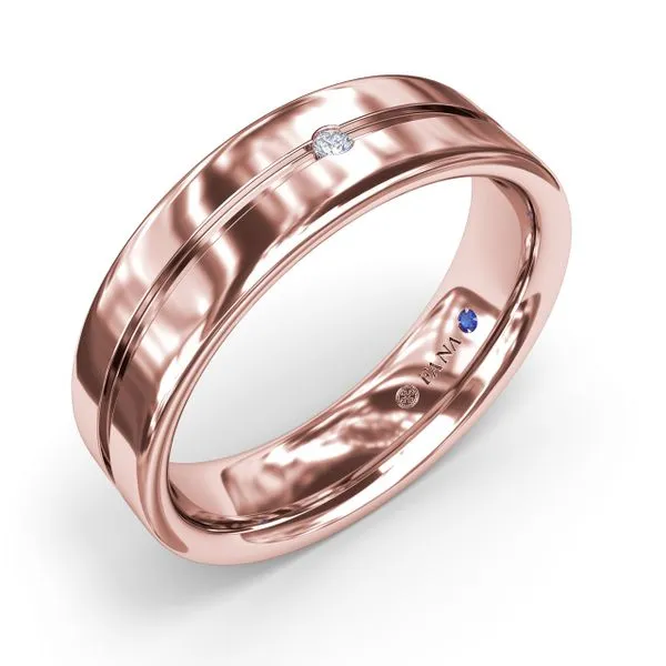 High Polish Men's Band Image 2 Steve Lennon & Co Jewelers  New Hartford, NY