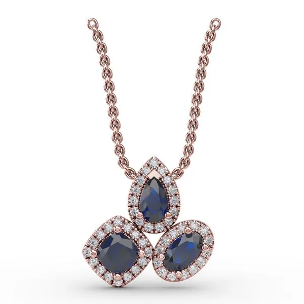 Never Dull Your Shine Sapphire and Diamond Pendant Steve Lennon & Co Jewelers  New Hartford, NY