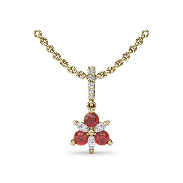 Trio Stud with Marquise and Ruby Diamond Pendant Steve Lennon & Co Jewelers  New Hartford, NY