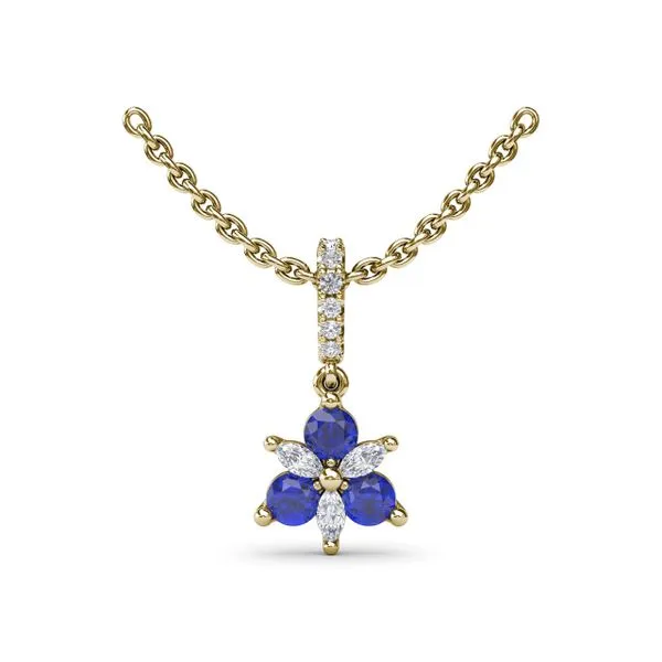 Trio Stud with Marquise and Sapphire Diamond Pendant Steve Lennon & Co Jewelers  New Hartford, NY
