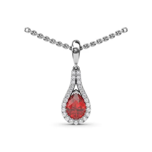 Ruby and Diamond Wrap Pendant Moore Jewelers Laredo, TX