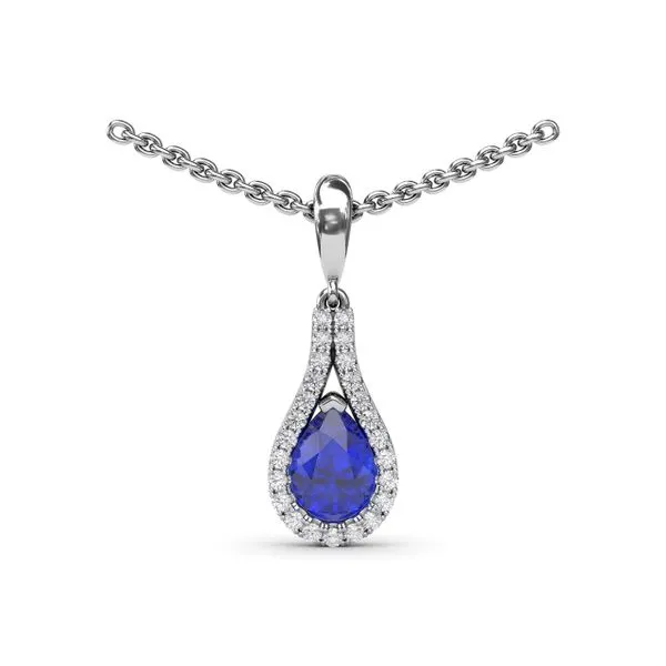Sapphire and Diamond Wrap Pendant Shipley's Fine Jewelry Hampstead, MD
