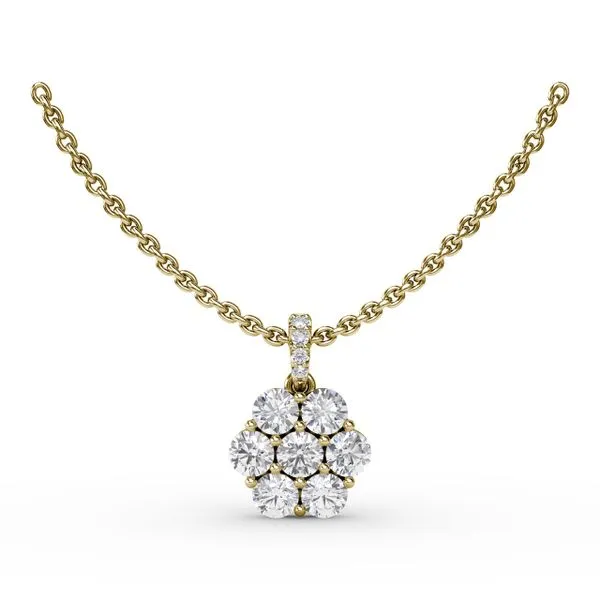 Magnolia Diamond Pendant  Castle Couture Fine Jewelry Manalapan, NJ