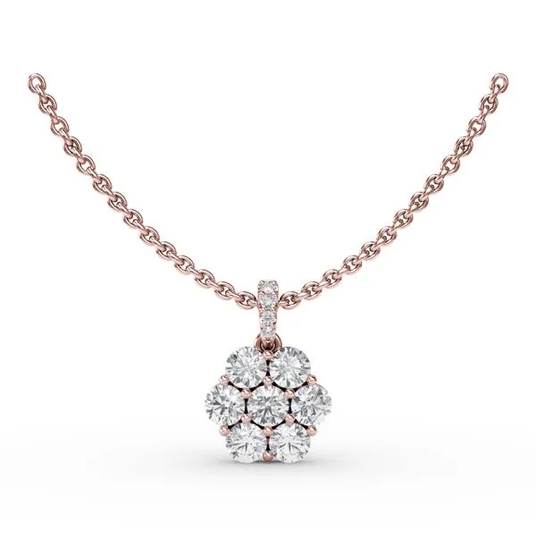 Magnolia Diamond Pendant  Castle Couture Fine Jewelry Manalapan, NJ