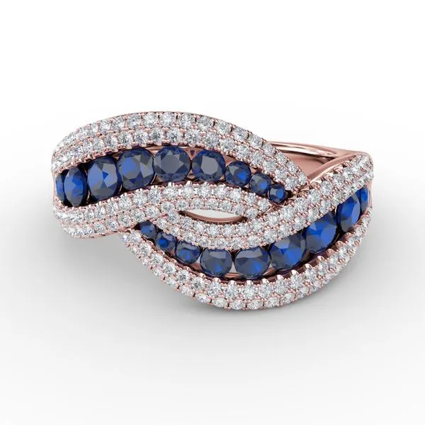 Intertwining Love Sapphire and Diamond Ring The Diamond Center Claremont, CA