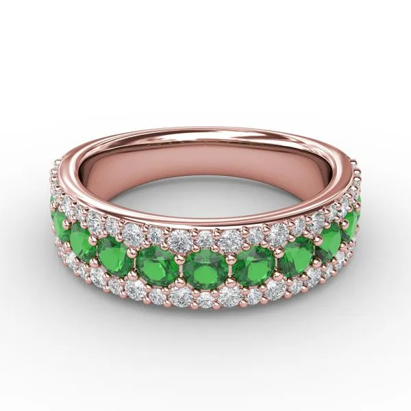 No One Like You Emerald and Diamond Ring Steve Lennon & Co Jewelers  New Hartford, NY