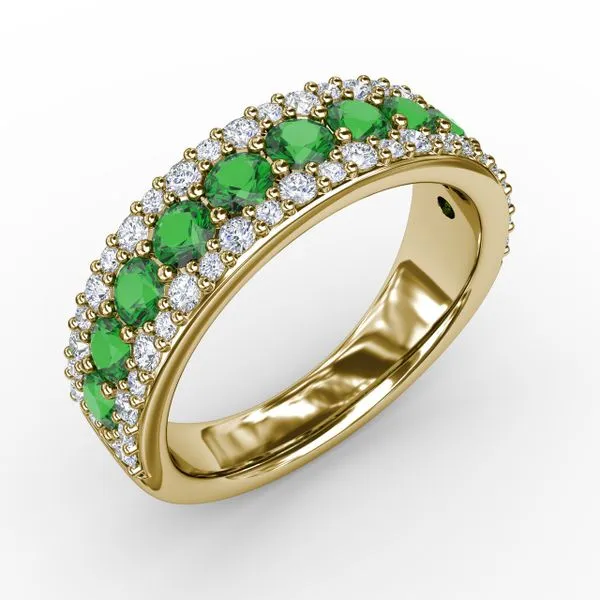No One Like You Emerald and Diamond Ring Image 2 Steve Lennon & Co Jewelers  New Hartford, NY