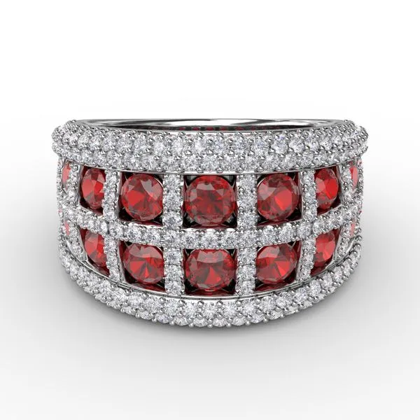 Bold and Beautiful Ruby and Diamond Ring Gaines Jewelry FLINT, MI