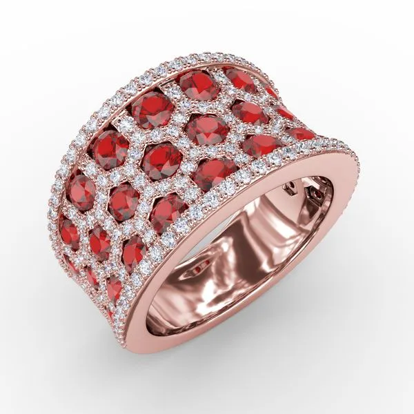 Motif Ruby and Diamond Ring Image 2 The Diamond Center Claremont, CA