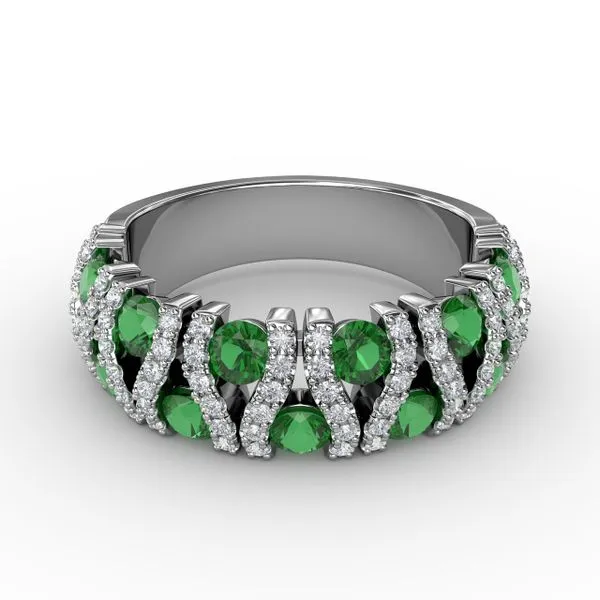Make A Statement Emerald And Diamond Ring  Castle Couture Fine Jewelry Manalapan, NJ