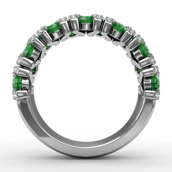 Make A Statement Emerald And Diamond Ring  Image 3 Castle Couture Fine Jewelry Manalapan, NJ