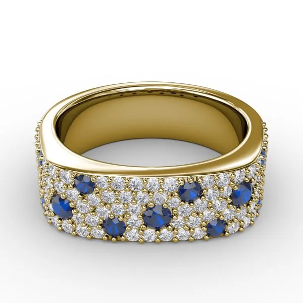 Under the Stars Sapphire-Speckled Diamond Ring Steve Lennon & Co Jewelers  New Hartford, NY