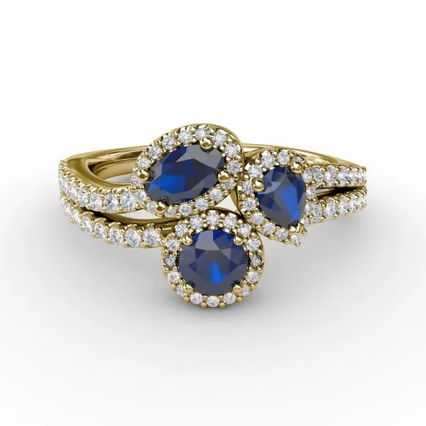 Feel The Elegance Sapphire and Diamond Ring Gaines Jewelry FLINT, MI