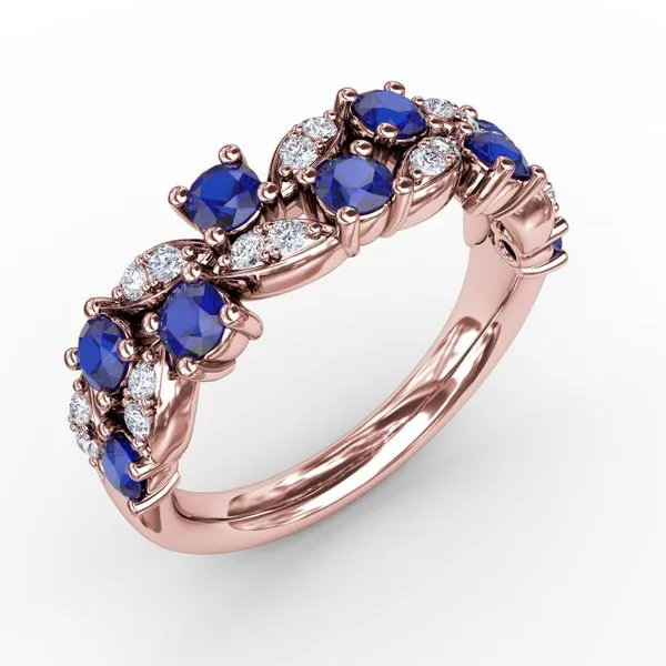 Marquise Sapphire and Diamond Ring  Image 2 Graham Jewelers Wayzata, MN
