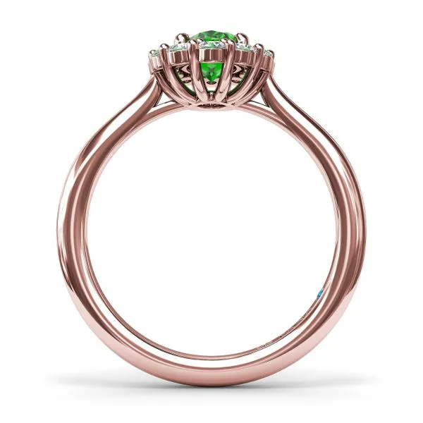Dazzling Emerald and Diamond Ring  Image 3 Castle Couture Fine Jewelry Manalapan, NJ