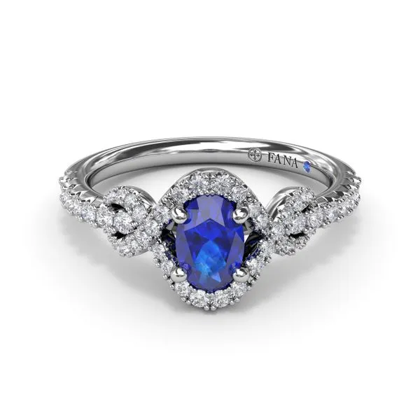 Love Knot Sapphire and Diamond Ring Molinelli's Jewelers Pocatello, ID