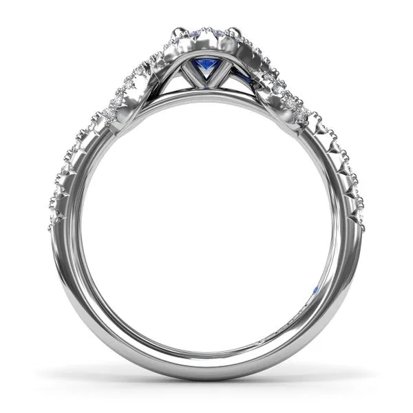 Love Knot Sapphire and Diamond Ring Image 3 Molinelli's Jewelers Pocatello, ID