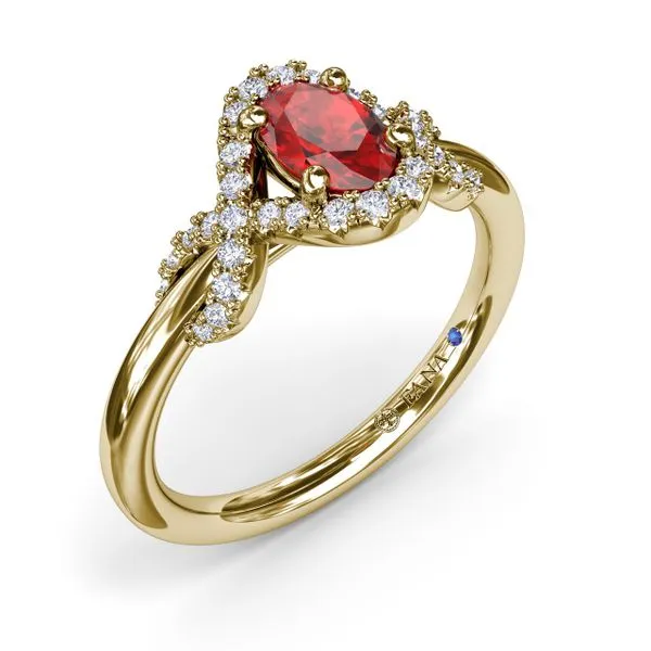 Love Knot Ruby Ring Image 2 Steve Lennon & Co Jewelers  New Hartford, NY