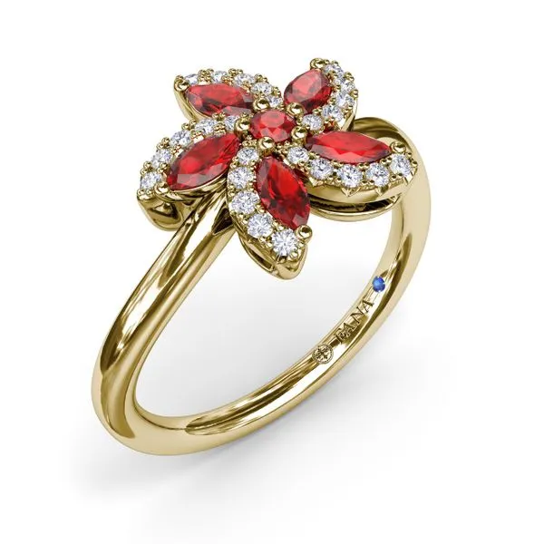 Ruby and Diamond Catalina Ring Image 2 Steve Lennon & Co Jewelers  New Hartford, NY