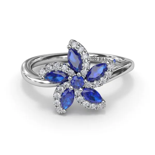 Sapphire and Diamond Catalina Ring Shipley's Fine Jewelry Hampstead, MD