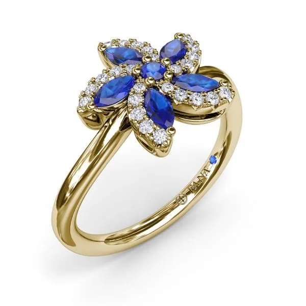 Sapphire and Diamond Catalina Ring Image 2 Shipley's Fine Jewelry Hampstead, MD