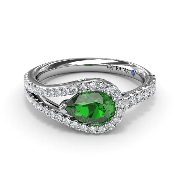 Emerand and Diamond Wrap Ring Moore Jewelers Laredo, TX