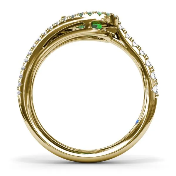Emerand and Diamond Wrap Ring Image 3 Molinelli's Jewelers Pocatello, ID
