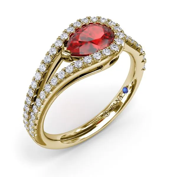 Ruby and Diamond Wrap Ring Image 2 Molinelli's Jewelers Pocatello, ID