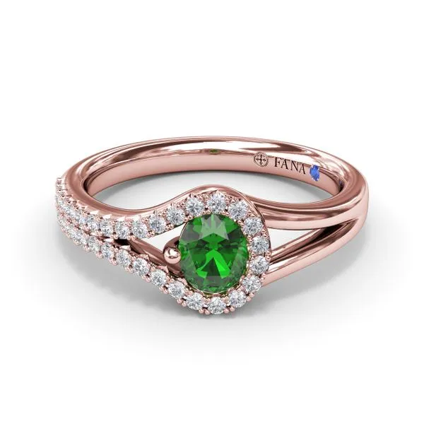 Split Emerald and Diamond Wrap Ring Molinelli's Jewelers Pocatello, ID