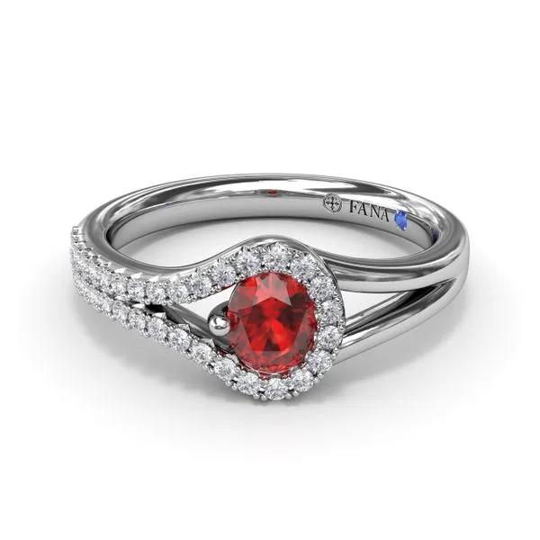 Split Ruby and Diamond Wrap Ring Shipley's Fine Jewelry Hampstead, MD