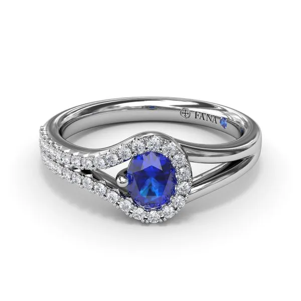 Split Sapphire and Diamond Wrap Ring Molinelli's Jewelers Pocatello, ID