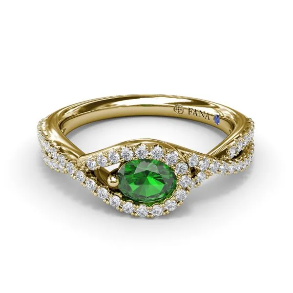 East-to-West Oval Emerald Ring Moore Jewelers Laredo, TX