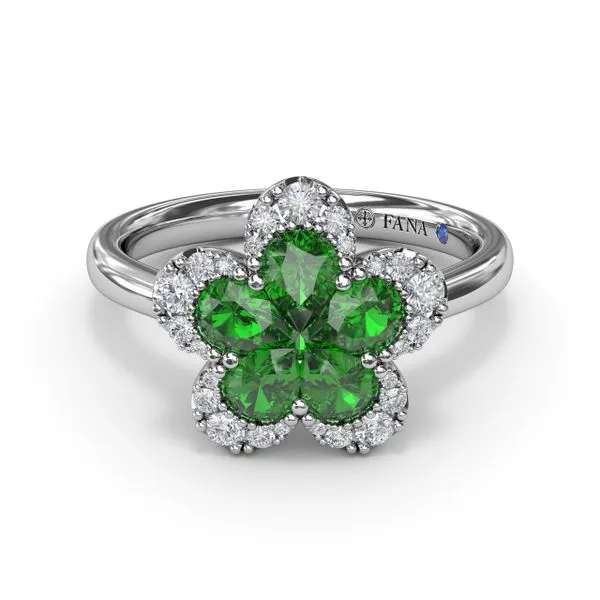 Emerald Magnolia Ring Molinelli's Jewelers Pocatello, ID