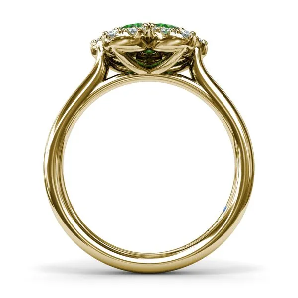 Emerald Magnolia Ring Image 3 The Diamond Center Claremont, CA