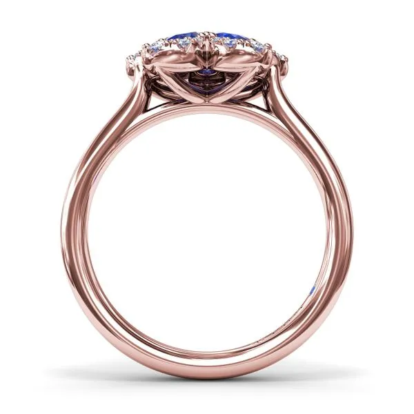 Sapphire Magnolia Ring Image 3 Jim's Jewelers Tyler, TX