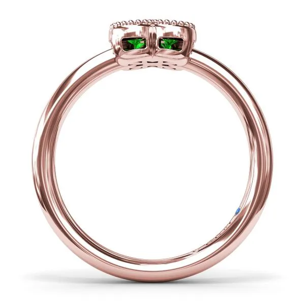 Magnolia Milgrain Emerald Ring Image 3 Molinelli's Jewelers Pocatello, ID