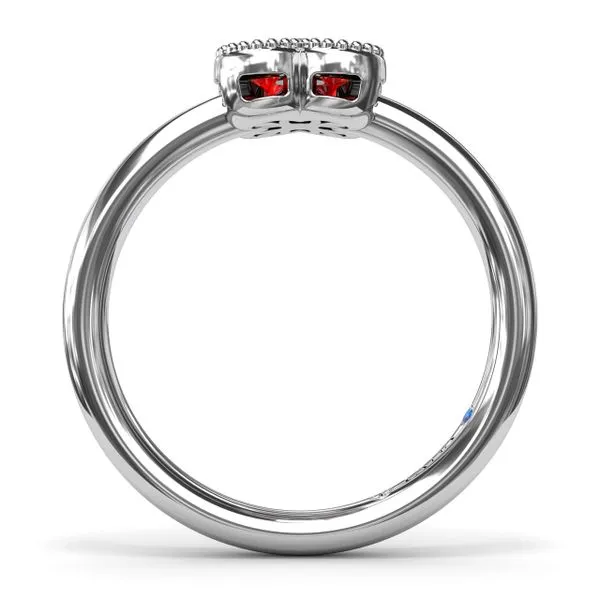 Magnolia Milgrain Ruby Ring Image 3 Moore Jewelers Laredo, TX