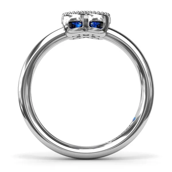 Magnolia Milgrain Sapphire Ring Image 3 The Diamond Center Claremont, CA