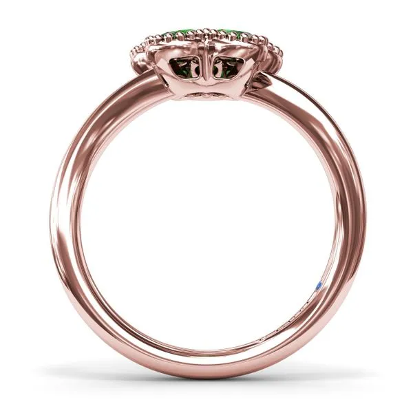 Magnolia Wave Emerald Ring Image 3 Molinelli's Jewelers Pocatello, ID