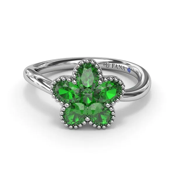 Magnolia Wave Emerald Ring Molinelli's Jewelers Pocatello, ID