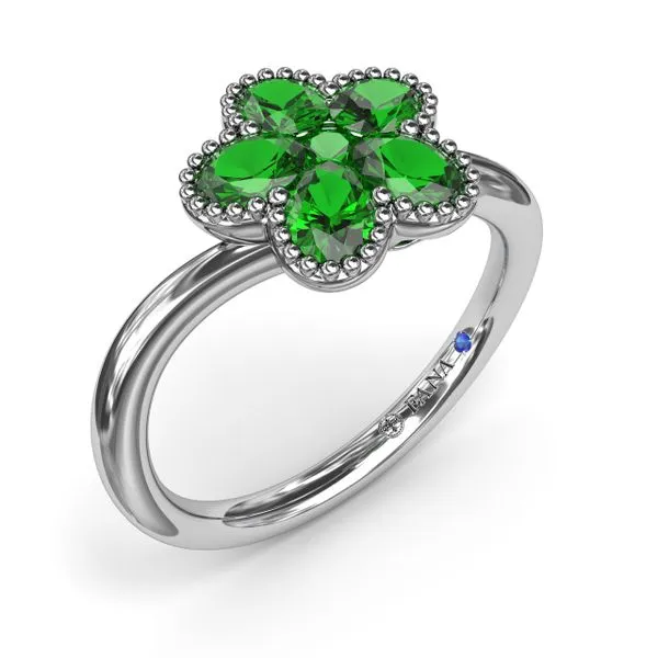 Magnolia Wave Emerald Ring Image 2 The Diamond Center Claremont, CA
