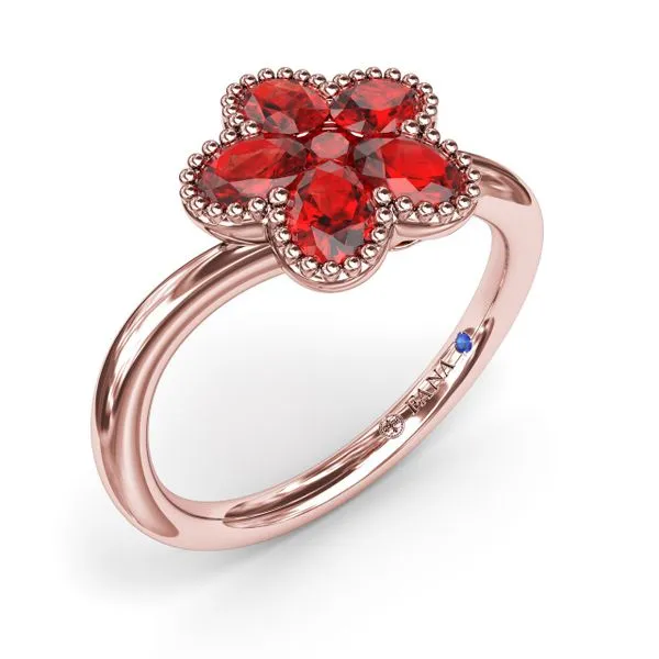 Magnolia Wave Ruby Ring Image 2 Jim's Jewelers Tyler, TX