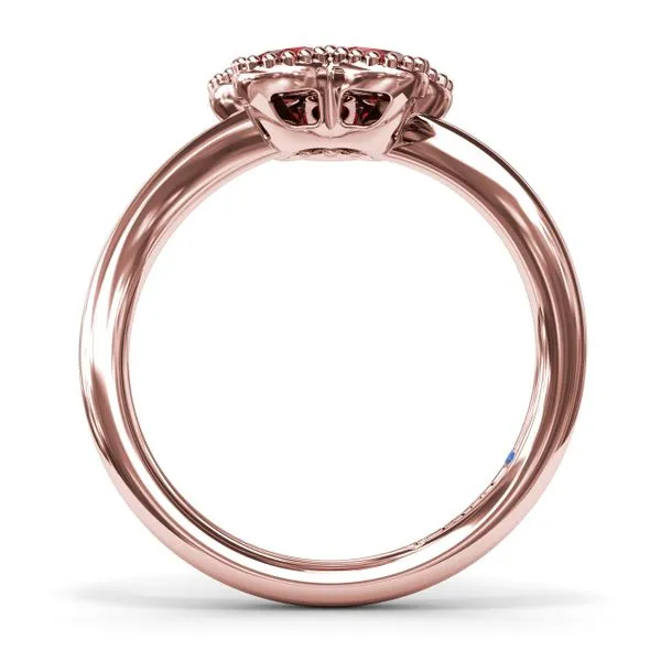Magnolia Wave Ruby Ring Image 3 Quenan's Fine Jewelers Georgetown, TX