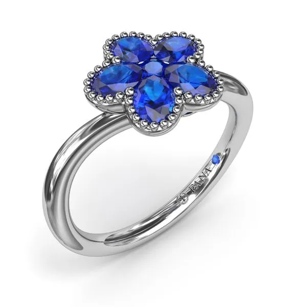 Magnolia Wave Sapphire Ring Image 2 The Diamond Center Claremont, CA