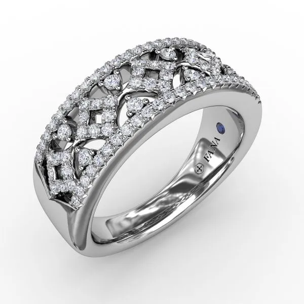 Geometric Pave Diamond Band Castle Couture Fine Jewelry Manalapan, NJ