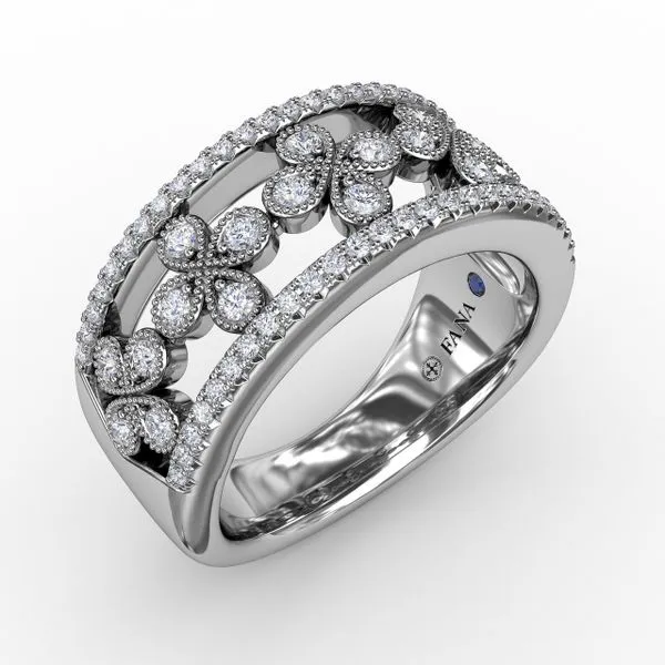 Clover Diamond Band Castle Couture Fine Jewelry Manalapan, NJ