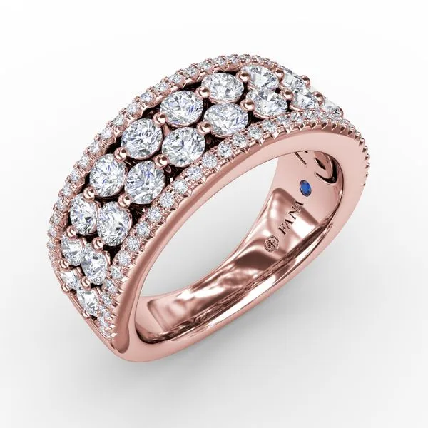 Four-Row Diamond Band Gaines Jewelry FLINT, MI